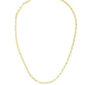 14k gold medium paperclip chain