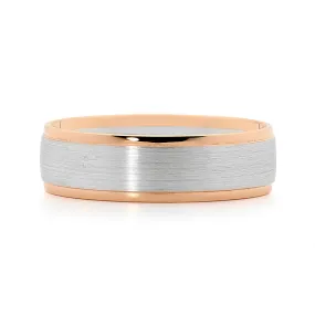 18ct White and Rose Gold Men's Ring