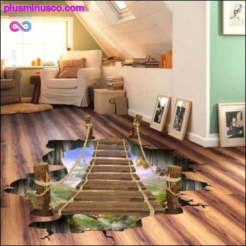 3D Galaxy Star Bridge Floor/Wall Sticker Home Decoration for