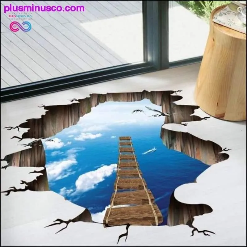 3D Galaxy Star Bridge Floor/Wall Sticker Home Decoration for