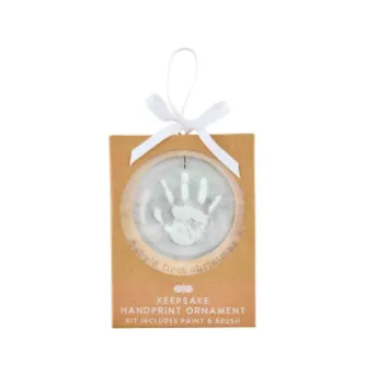 Acrylic Baby's First Christmas Handprint Ornament