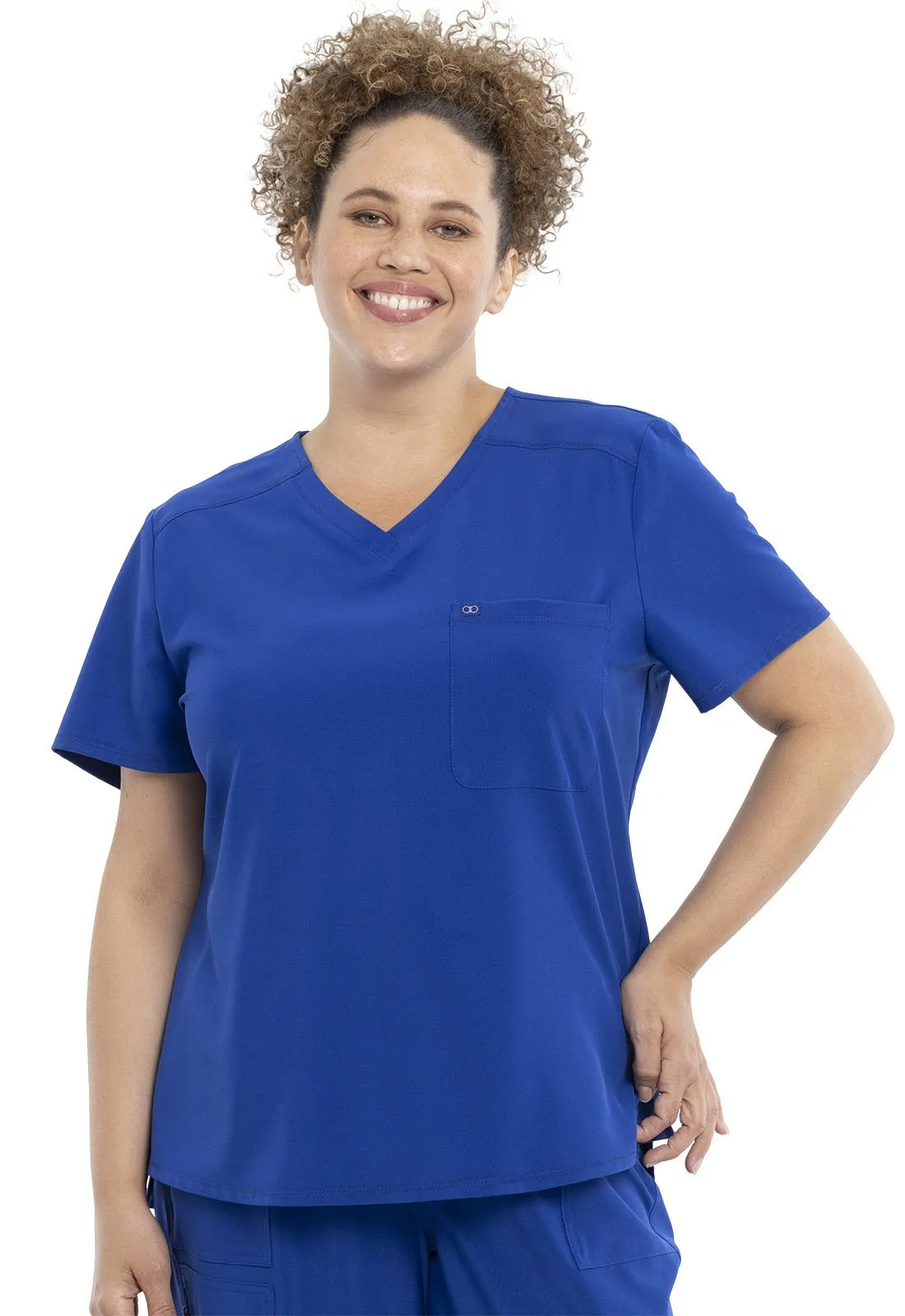 Allura  Tuckable V-Neck Scrub Top CKA690