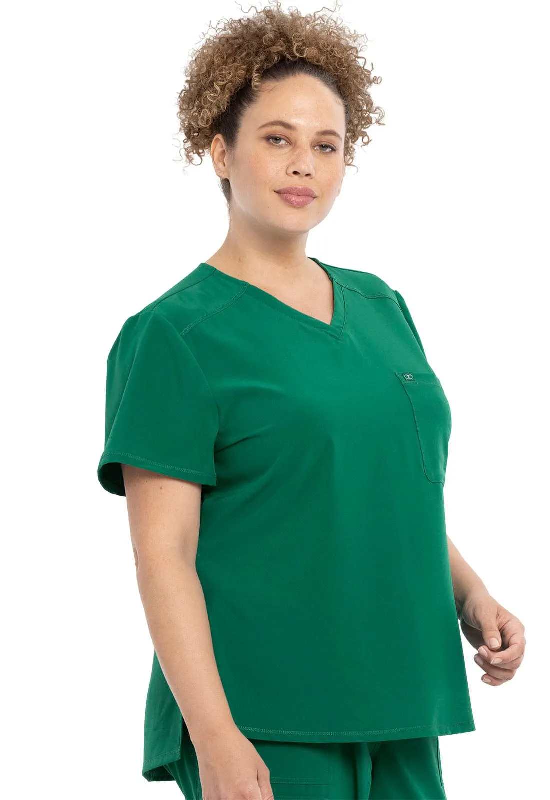 Allura  Tuckable V-Neck Scrub Top CKA690