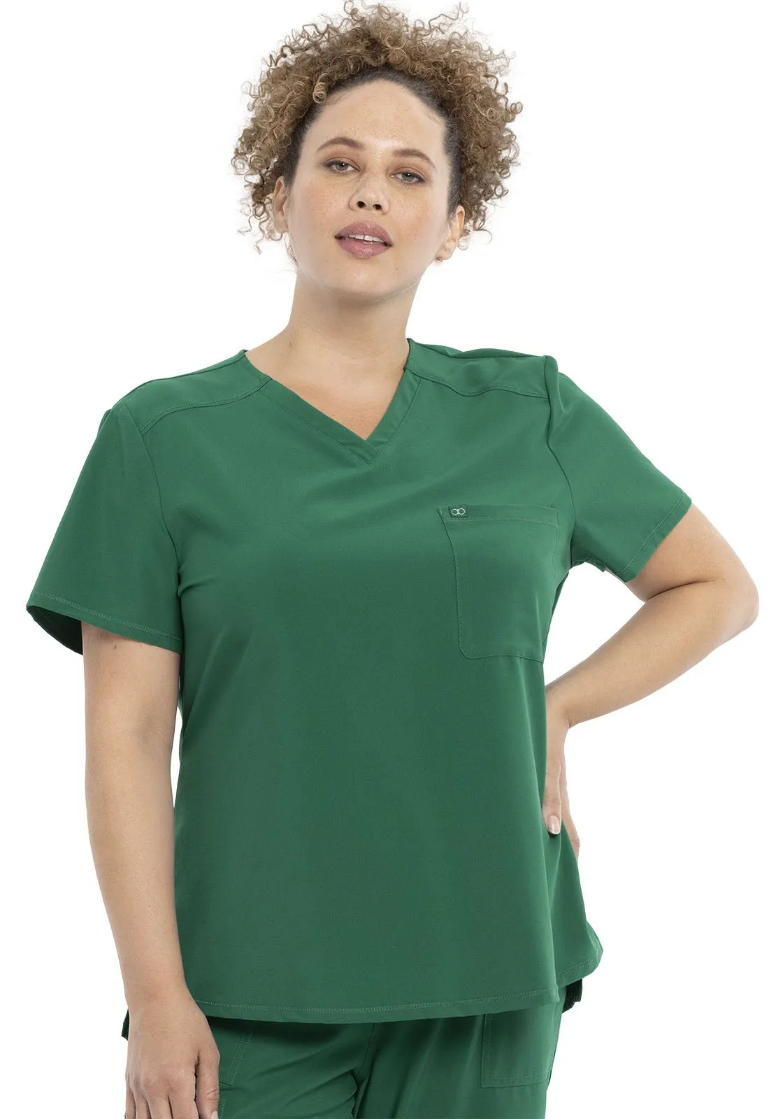 Allura  Tuckable V-Neck Scrub Top CKA690