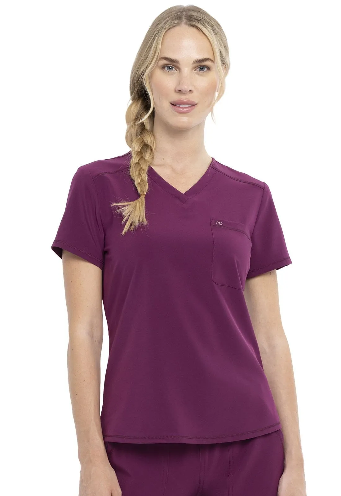 Allura  Tuckable V-Neck Scrub Top CKA690