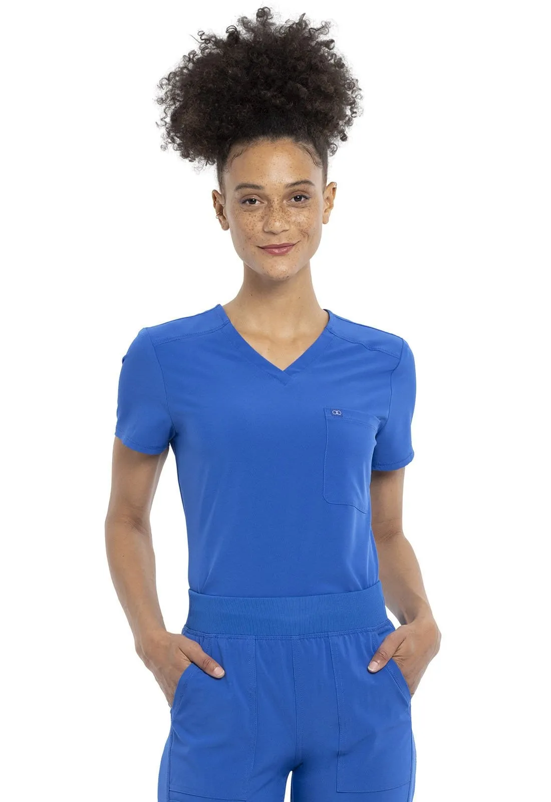 Allura  Tuckable V-Neck Scrub Top CKA690