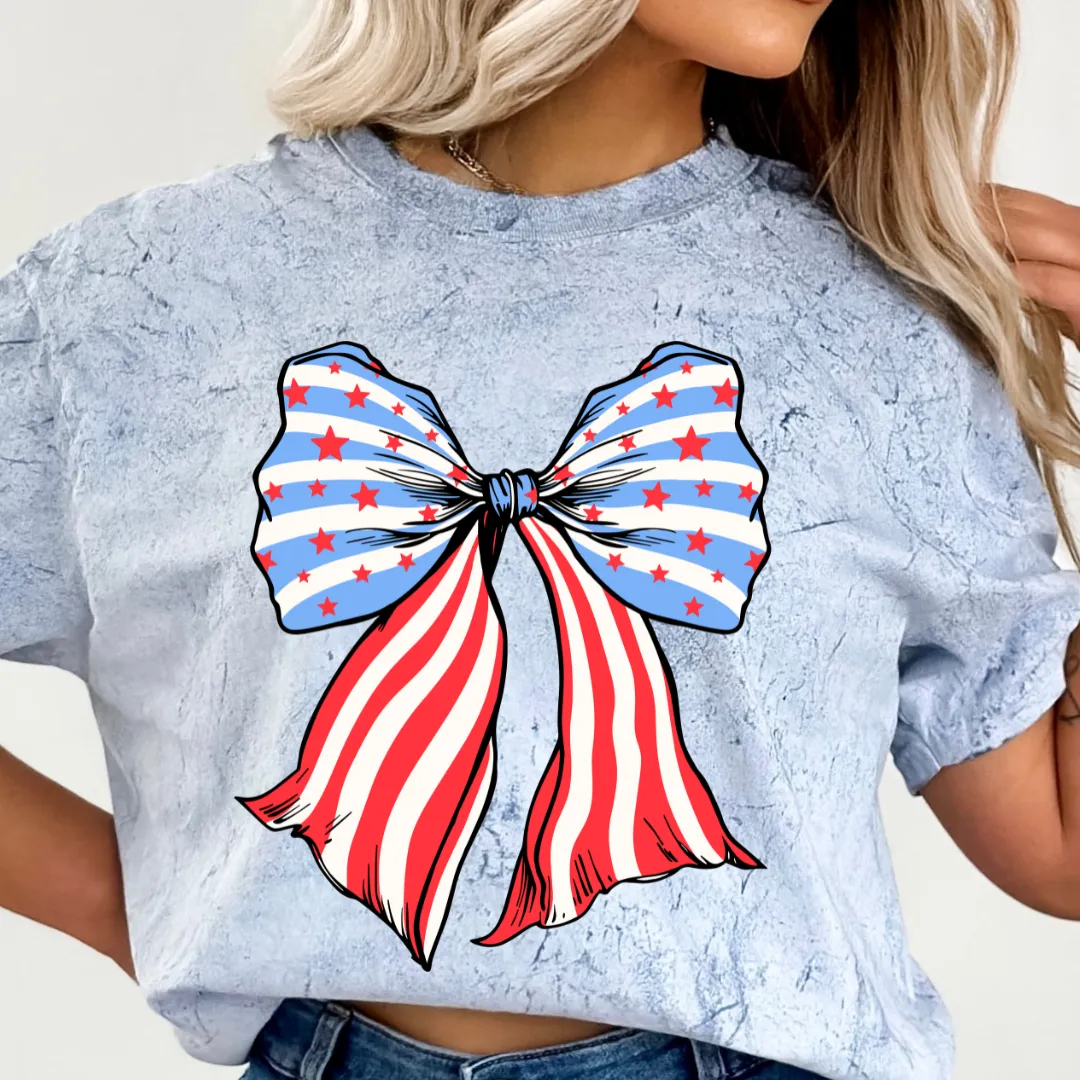 AMERICAN FLAG BOW ON OCEAN