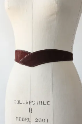 Anne Klein Eggplant Suede Belt