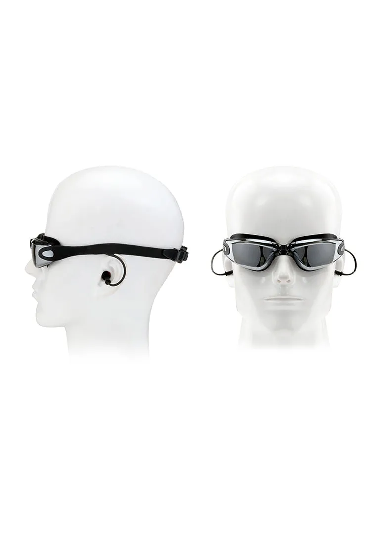 Anti Fog Swim Goggles (Black/Silver/ Clear)