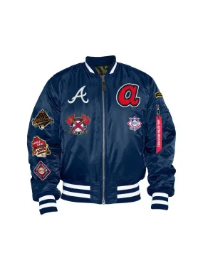 ATLANTA BRAVES X ALPHA X NEW ERA MA-1 BOMBER JACKET