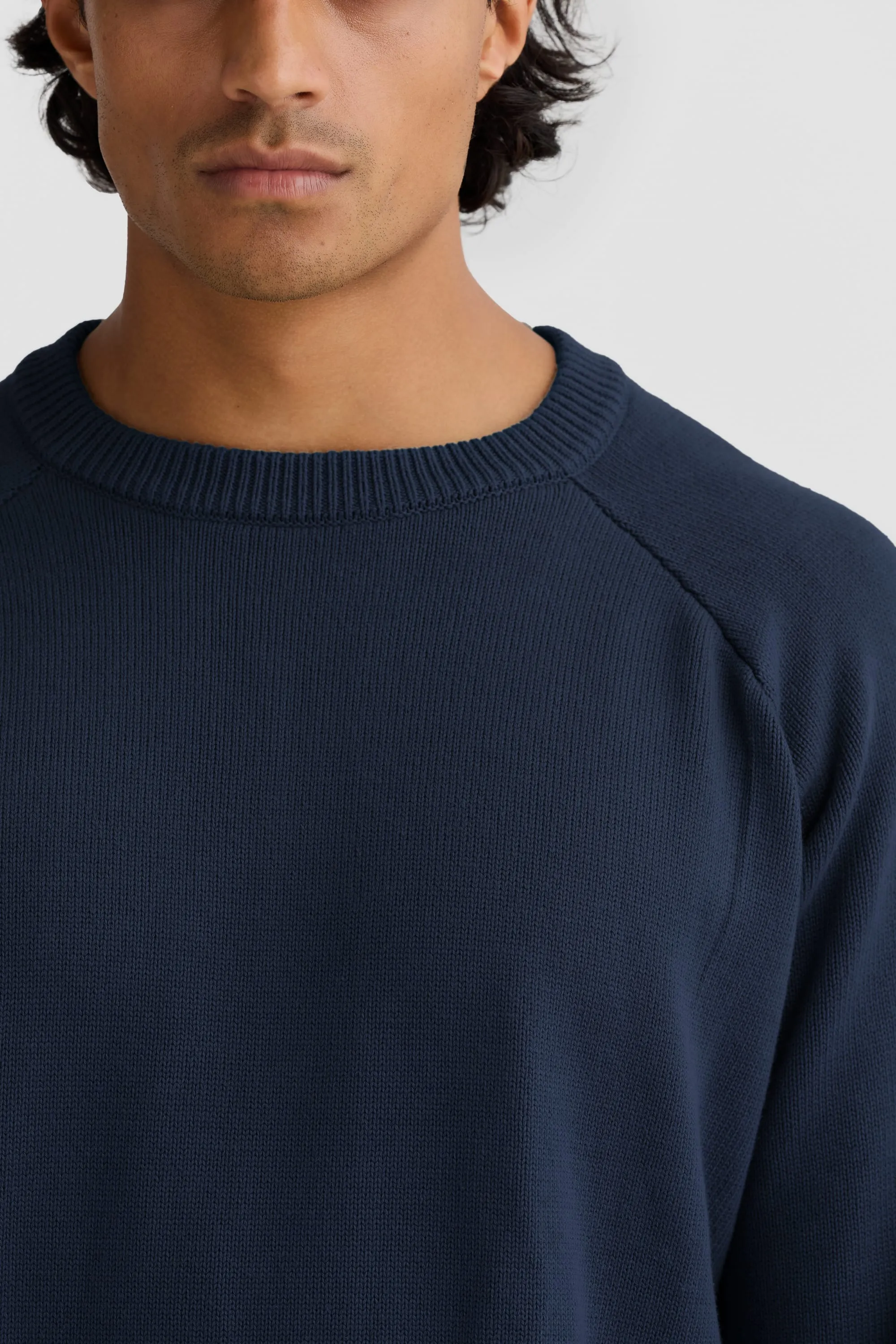 Atlas Knit Crew French Navy