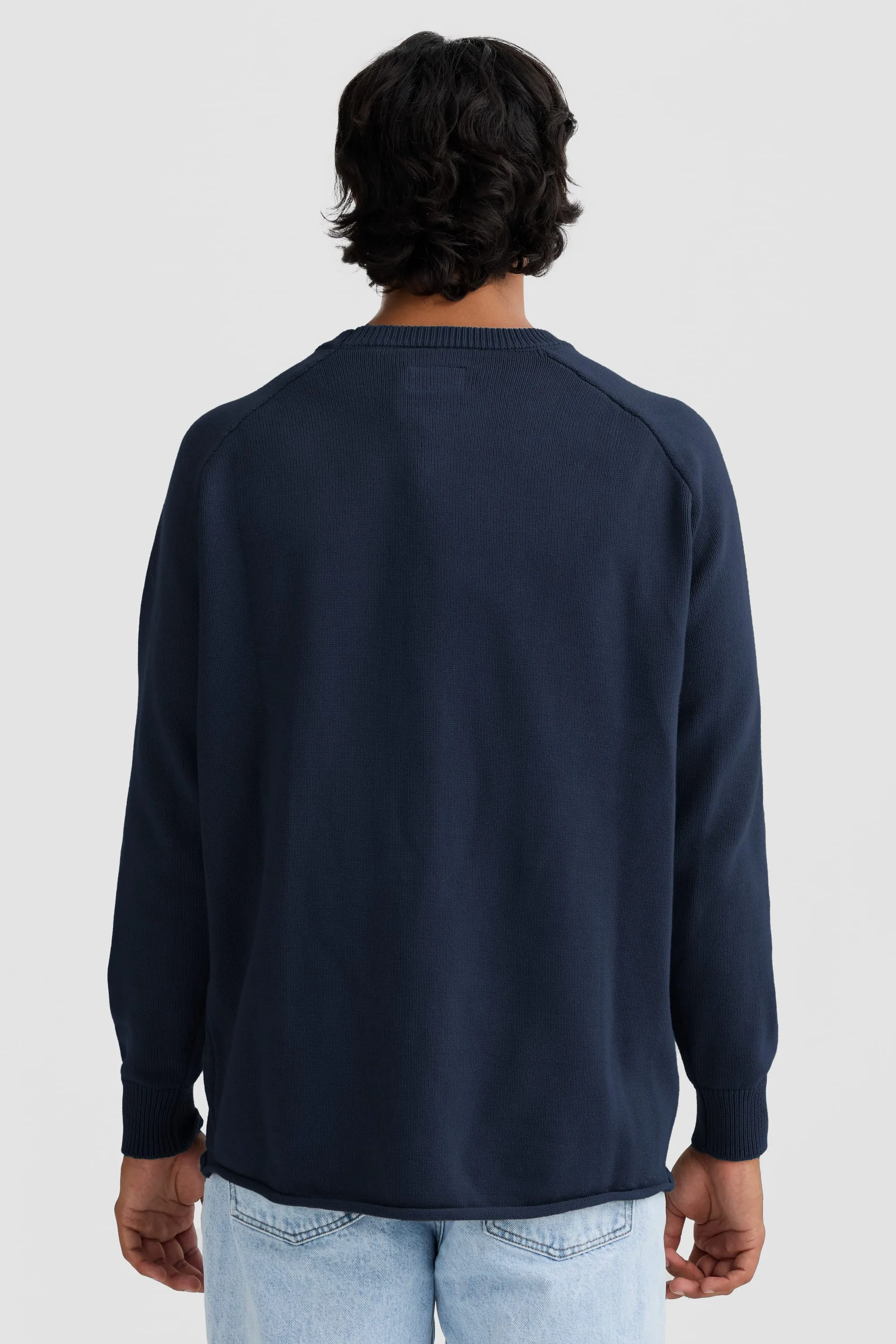 Atlas Knit Crew French Navy