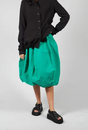 Balloon Style Skirt in Green