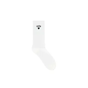 Basic Arte Heart Socks (White)