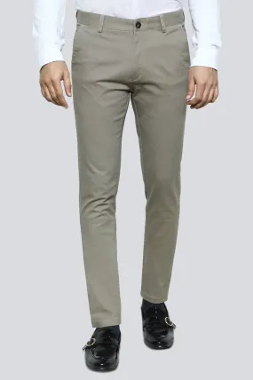 Beige Smart Fit Cotton Chino