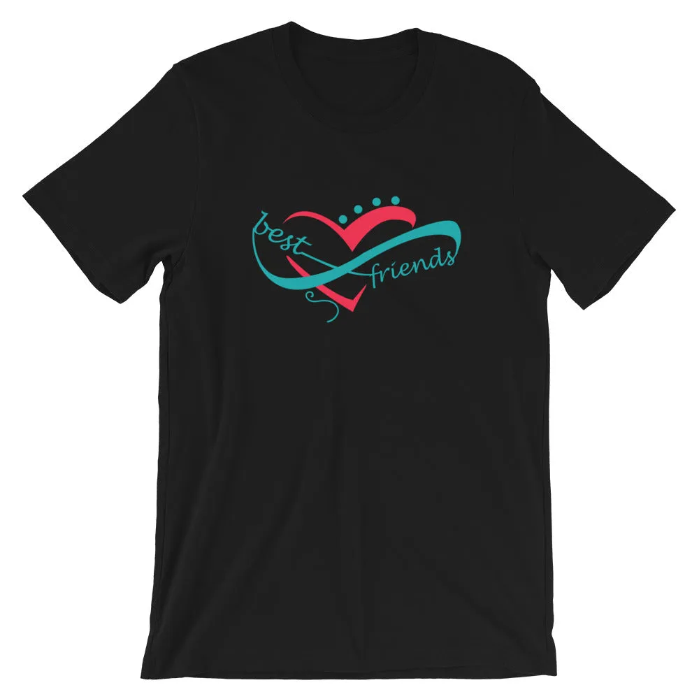 Best Friends Infinity Cotton T-Shirt - Dark Colors