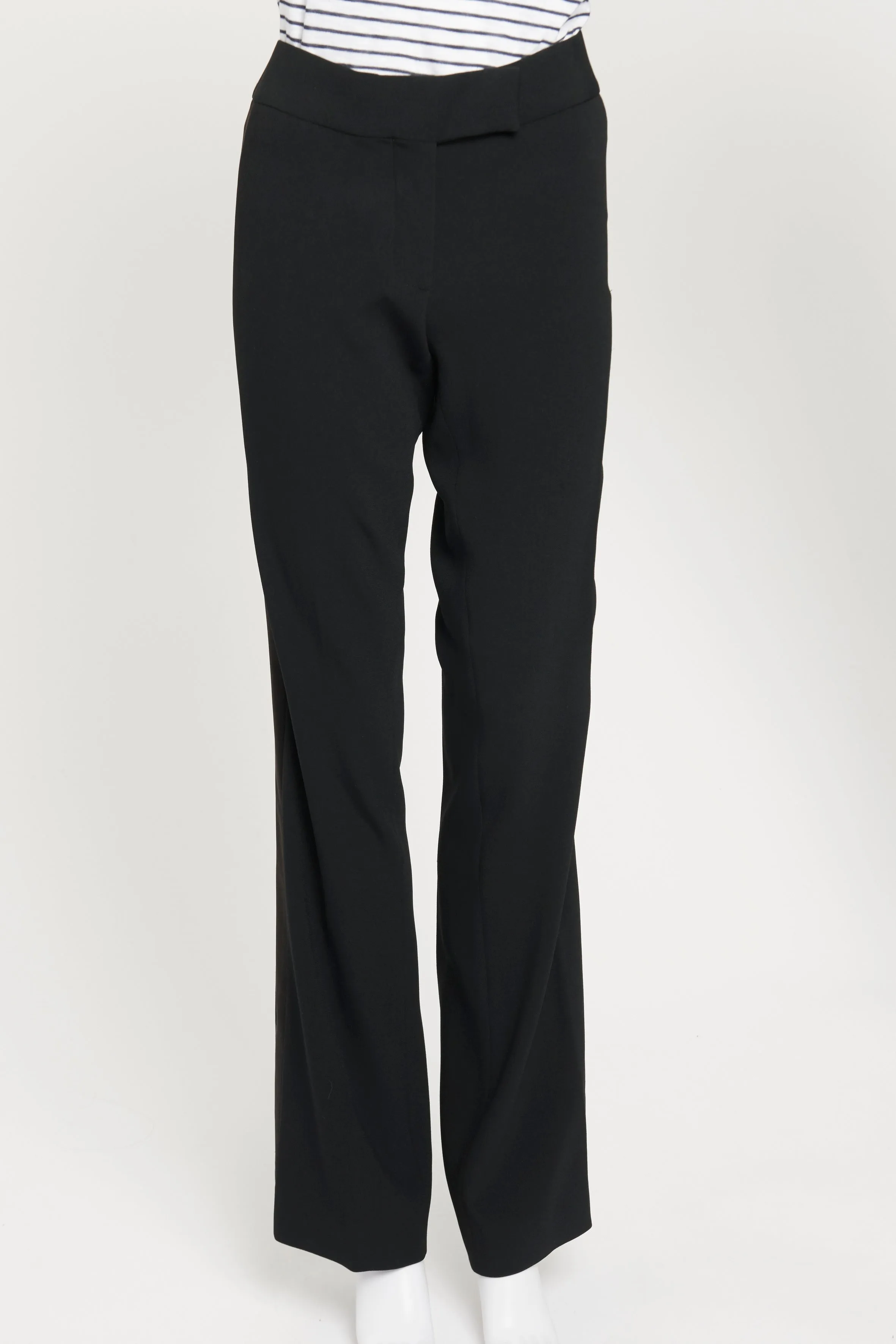 Black Boot Cut Tailored Preowned Suit Trousers