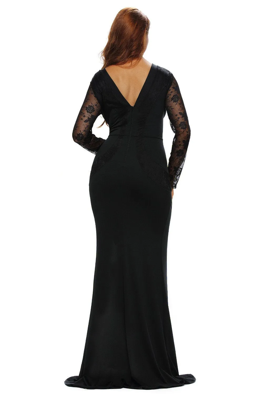 Black Floor Length Trendy Gown