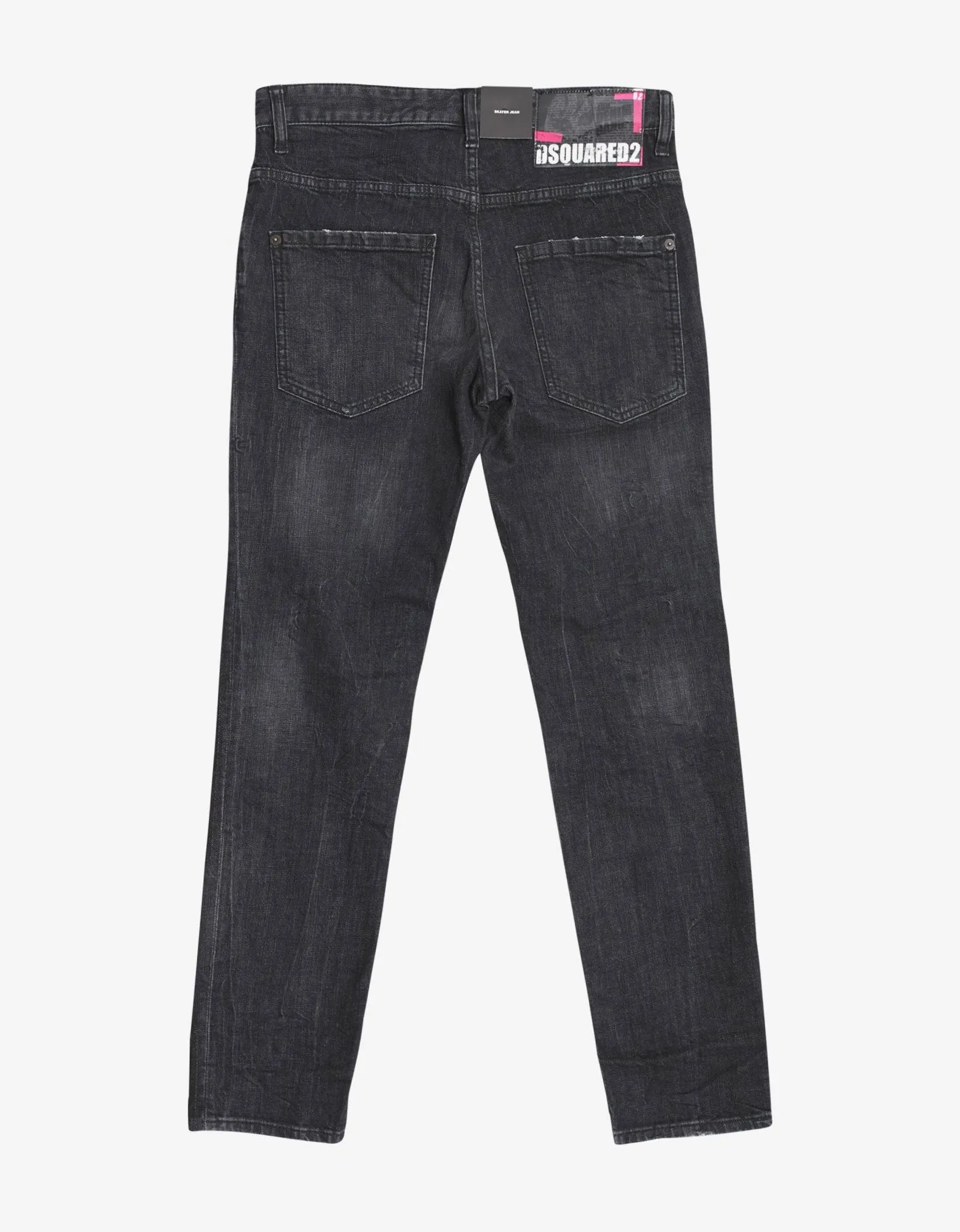 Black Skater Jeans with Chain Attachment