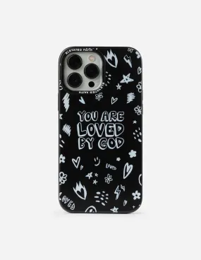 Black You Are Loved By God Phone Case