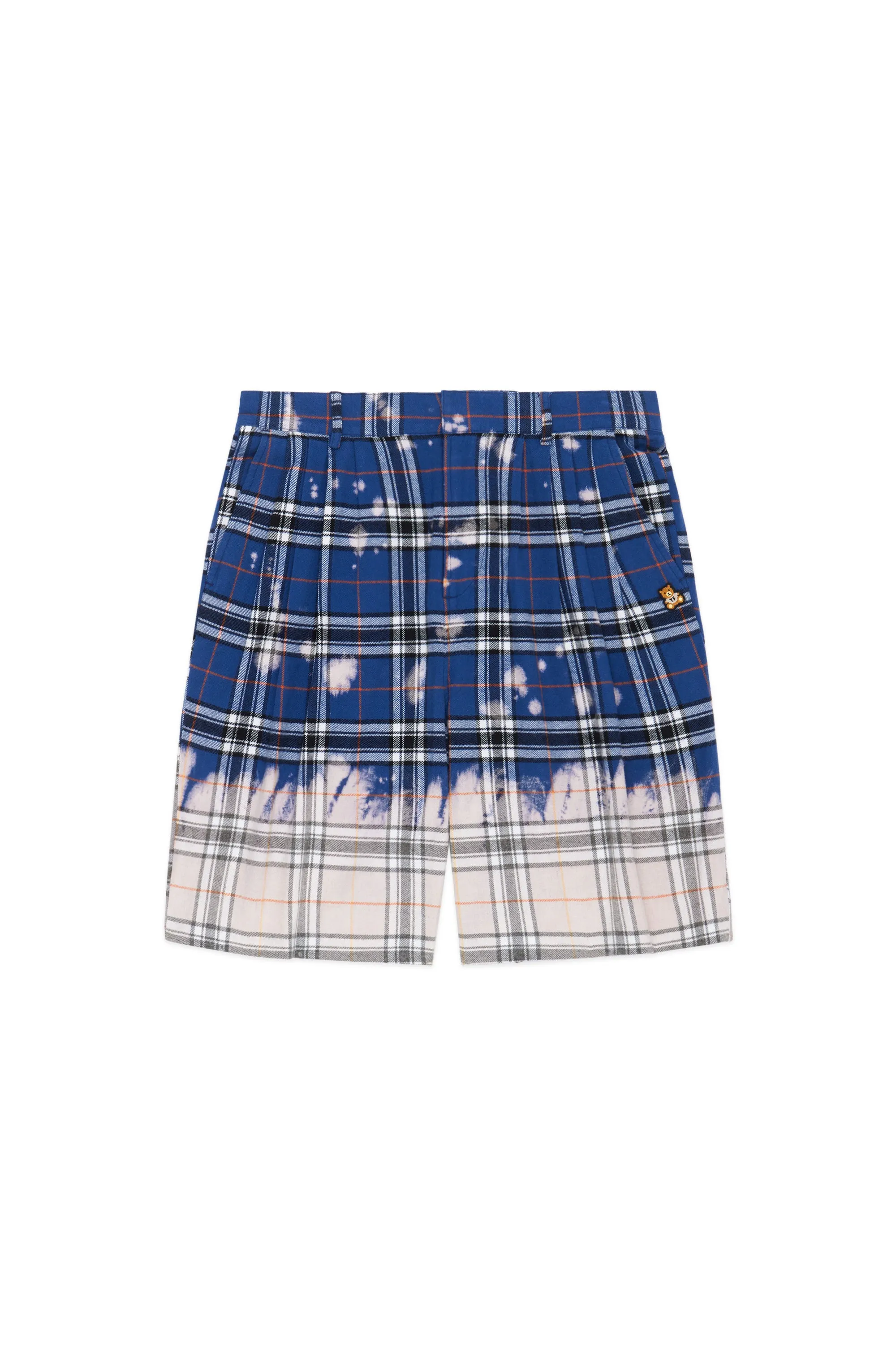 Bleached Flannel Shorts