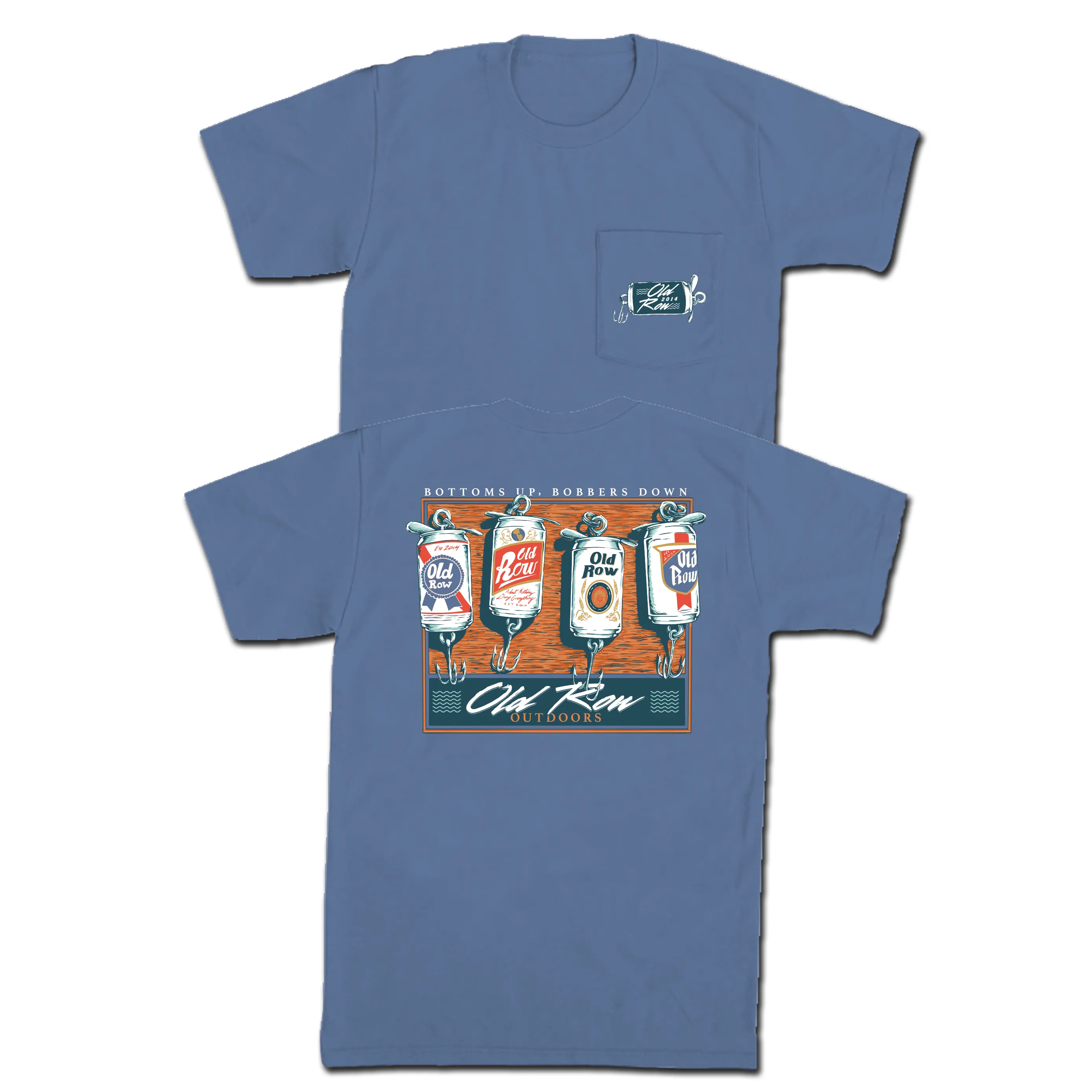 Bottoms Up Bobbers Down Pocket Tee