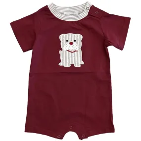 Bulldog Applique Romper