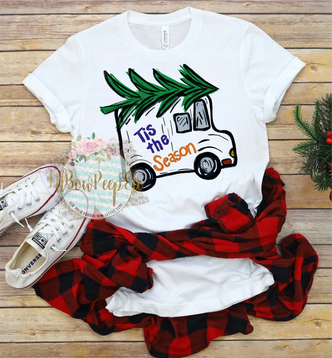 Bus USPS FedEx UPS Driver Holiday Christmas Tee