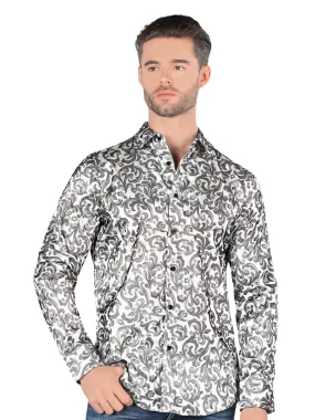 Camisa Casual Manga Larga Estampada para Hombre 'Montero' - ID: 3302