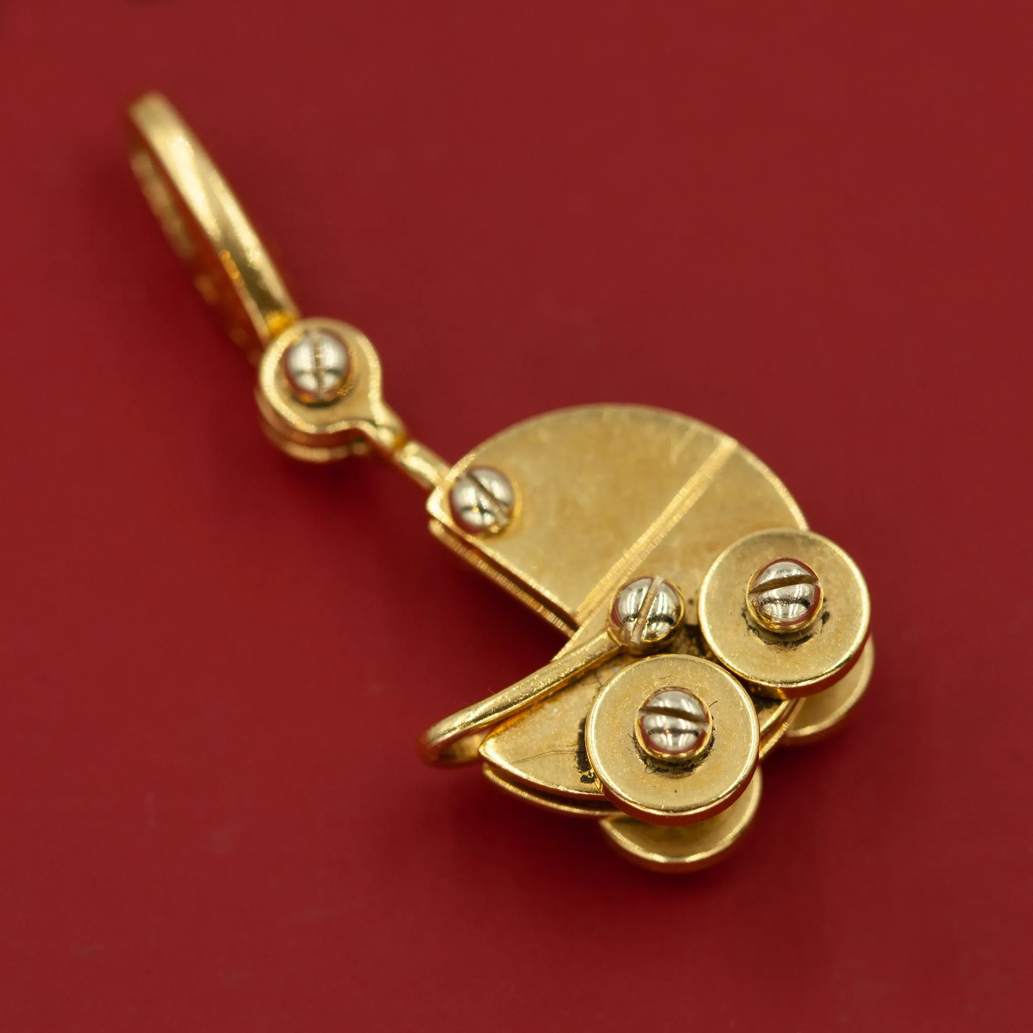 Cartier 18kt "Baby Carriage" Charm Pendant