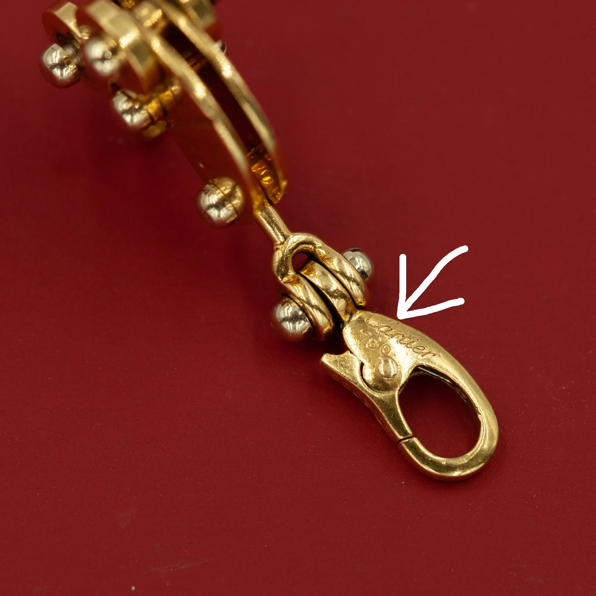 Cartier 18kt "Baby Carriage" Charm Pendant