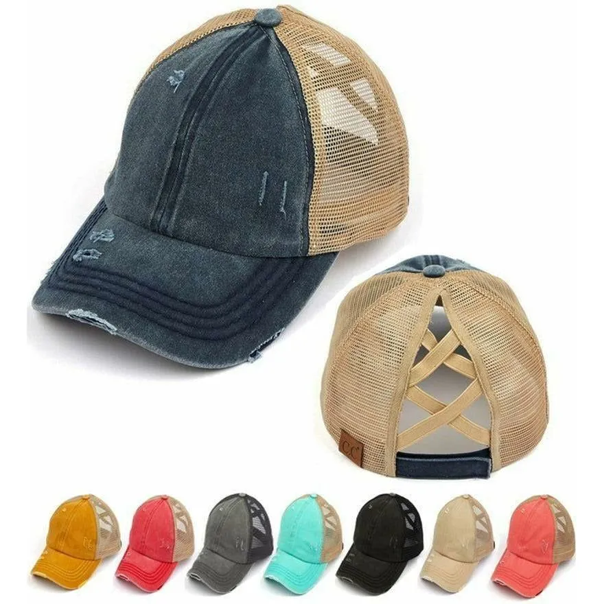 C.C Ponytail Solid Baseball Cap Hats