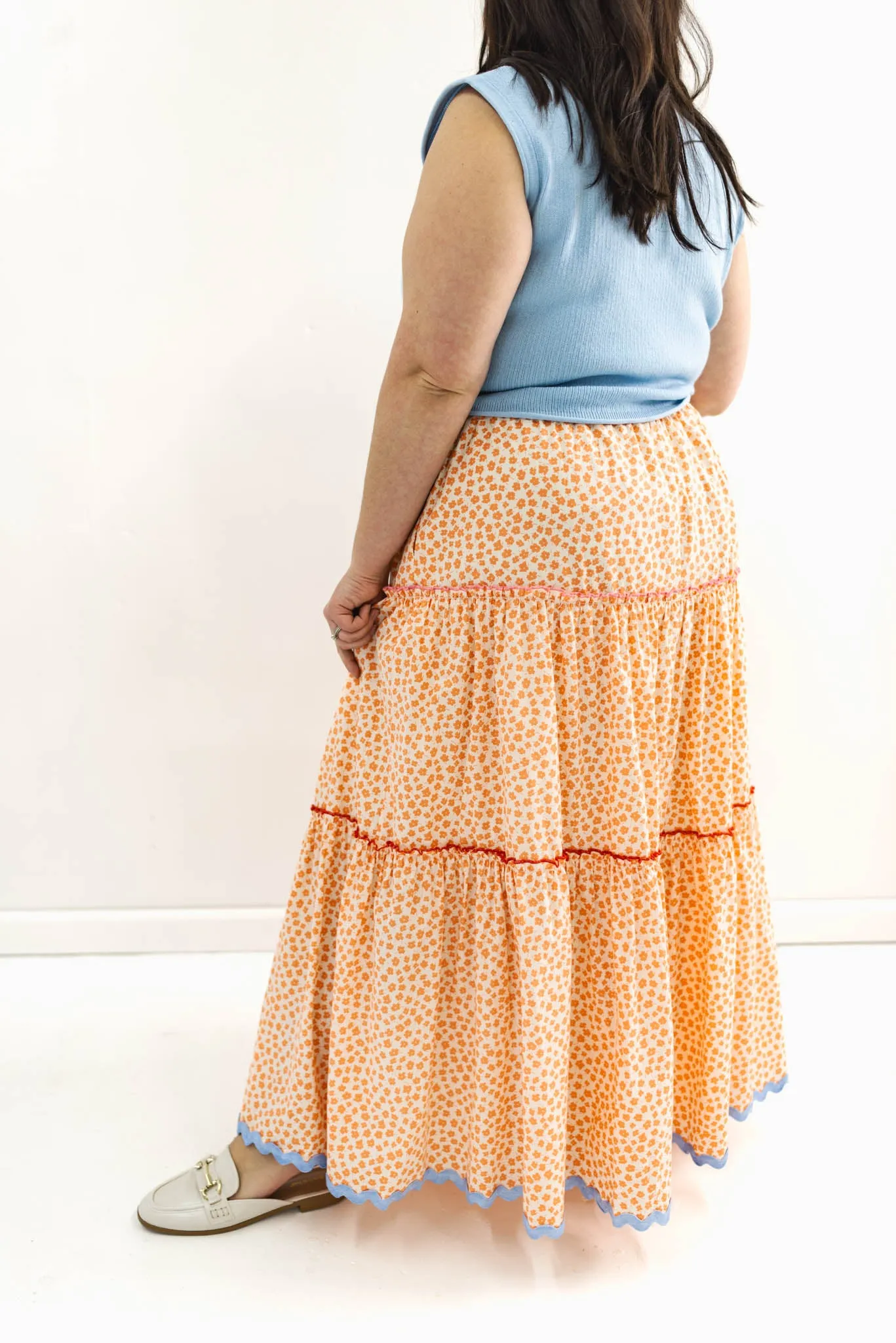 City Garden Tiered Maxi Skirt