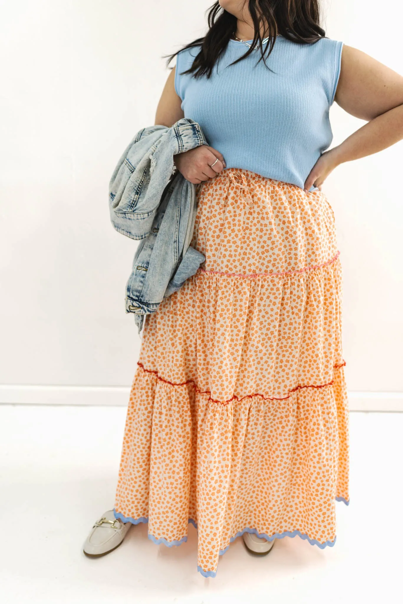 City Garden Tiered Maxi Skirt