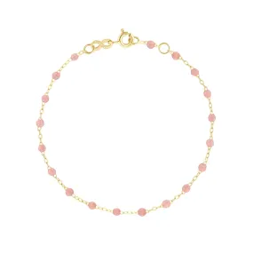 Classic Gigi Blush bracelet, Yellow Gold, 5.9"