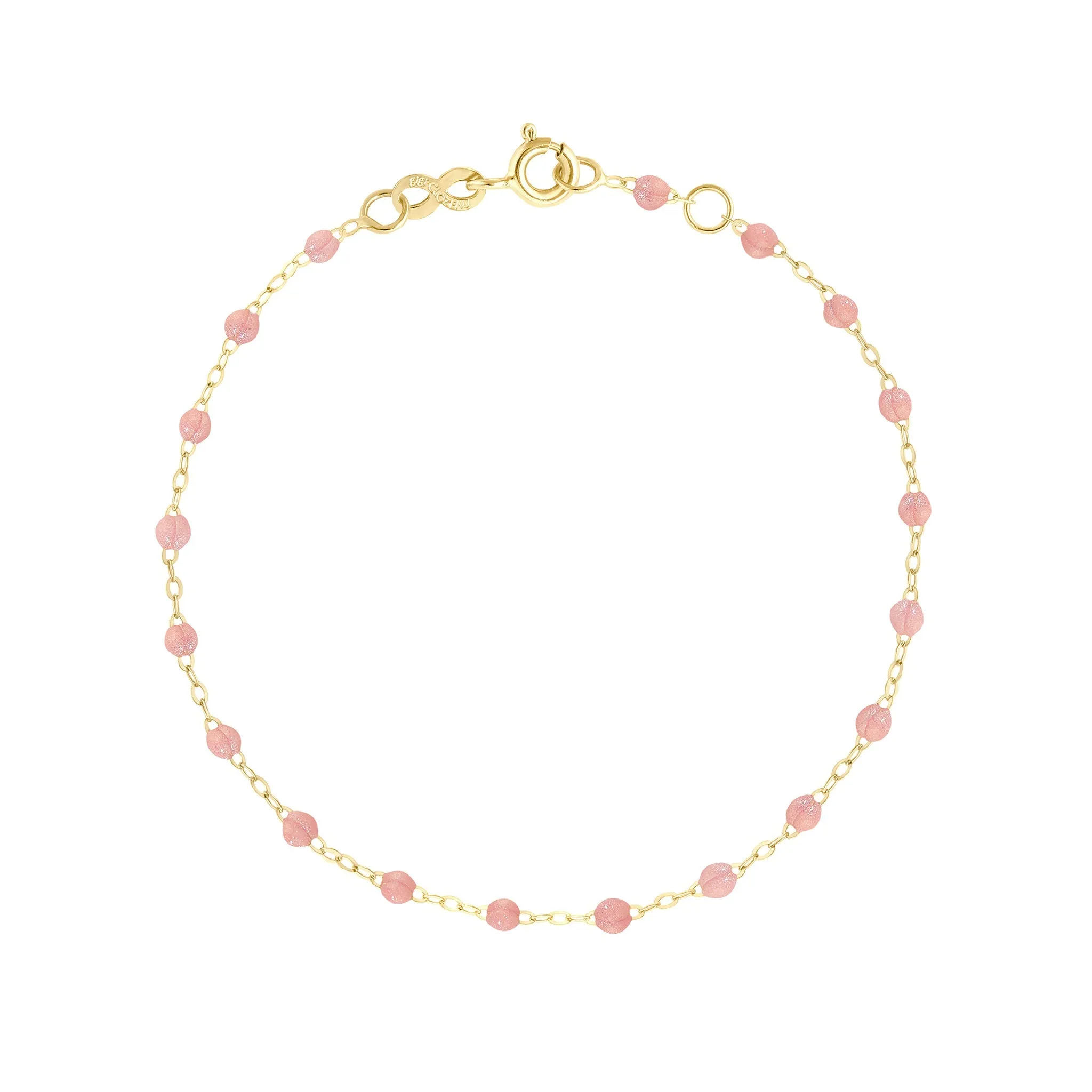 Classic Gigi Blush bracelet, Yellow Gold, 5.9"