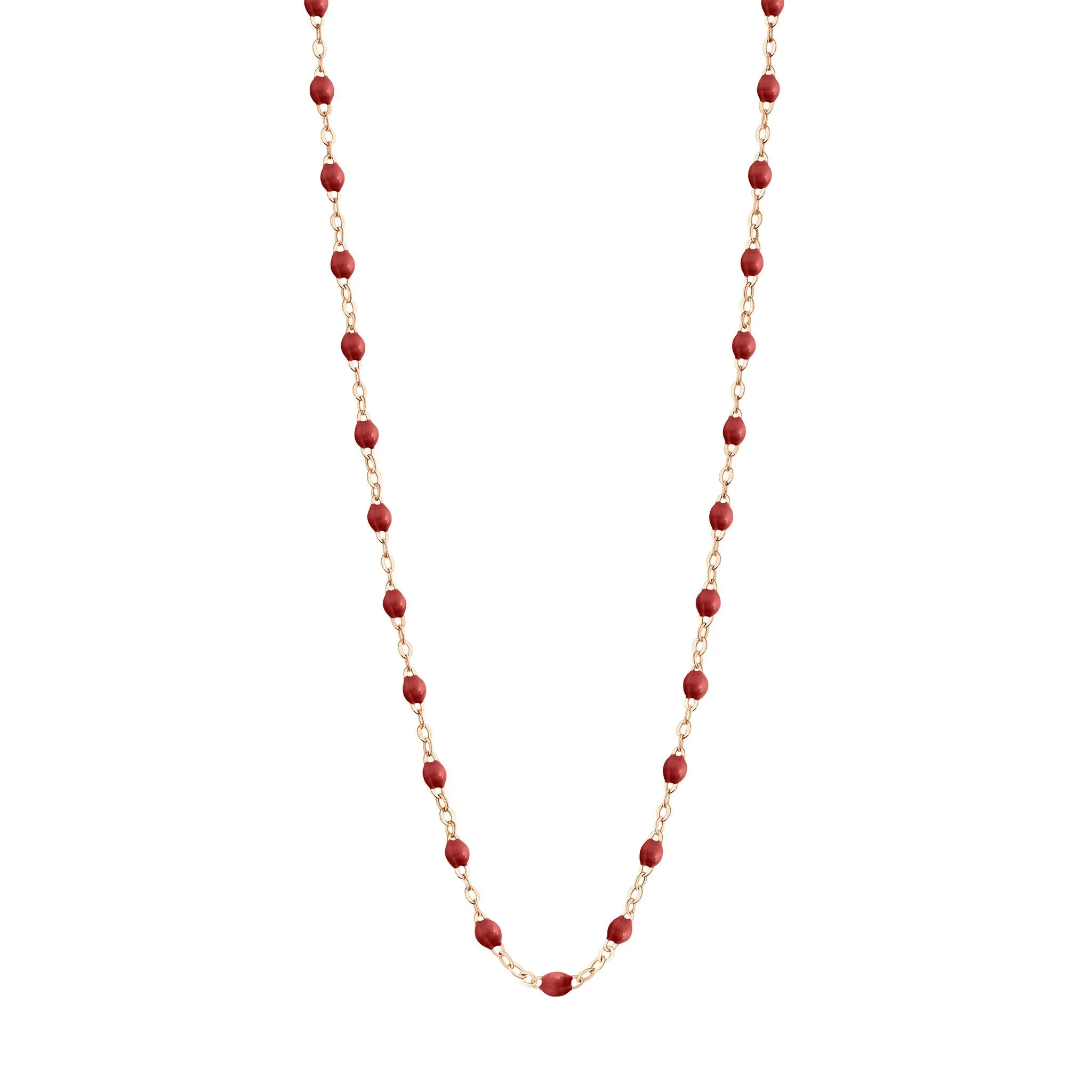 Classic Gigi Bordeaux necklace, Rose Gold, 16.5"