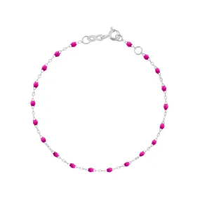 Classic Gigi Candy bracelet, White Gold, 6.7"