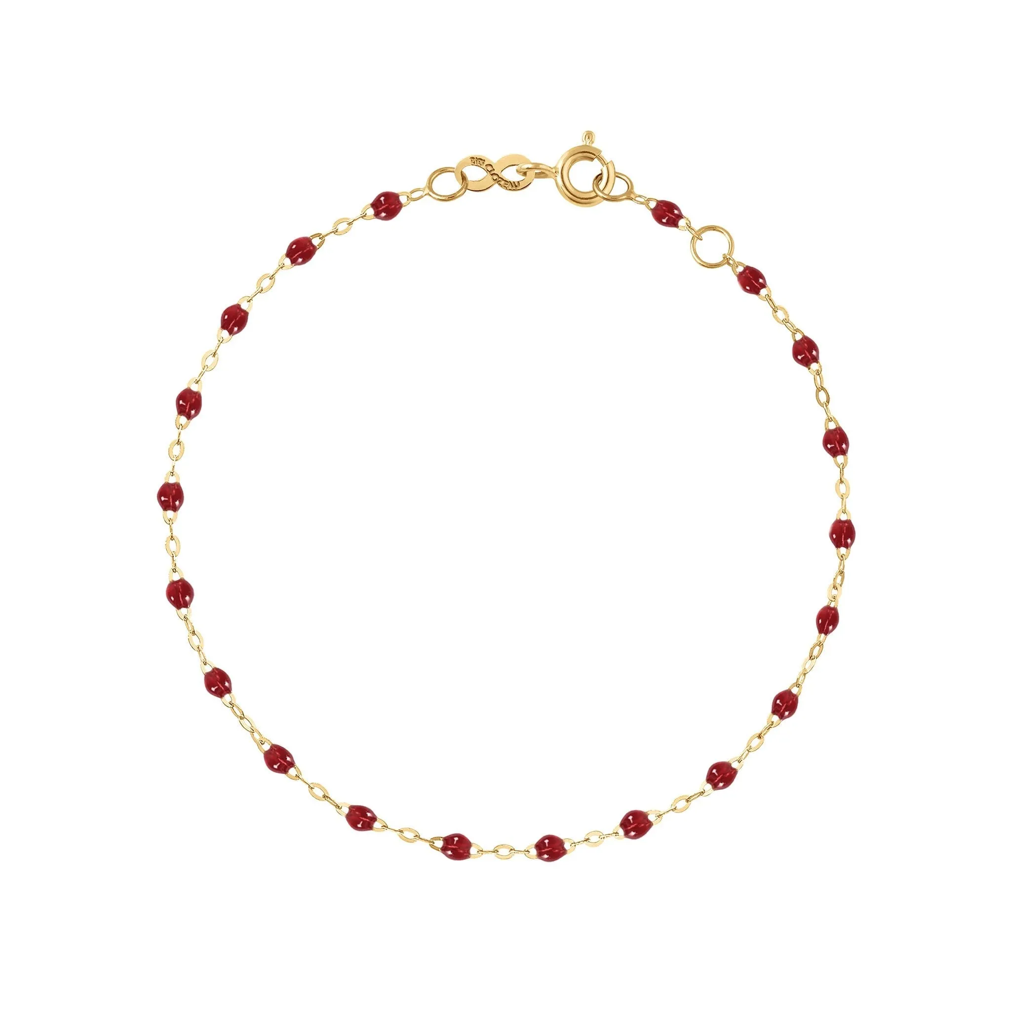 Classic Gigi Cherry bracelet, Yellow Gold, 7.5"