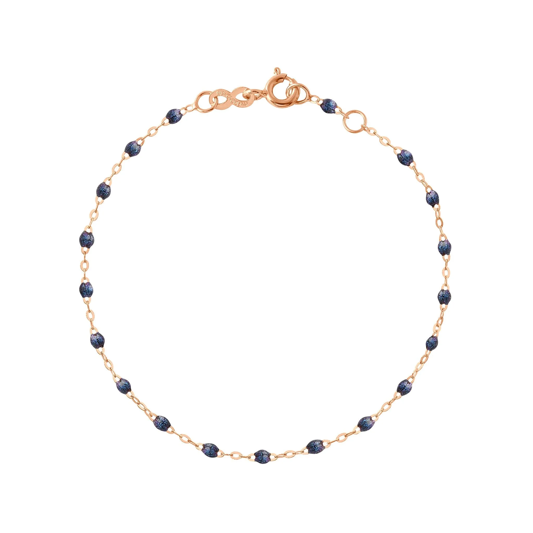 Classic Gigi Midnight bracelet, Rose Gold, 6.7"