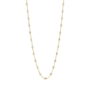 Classic Gigi Sparkle necklace, Yellow Gold, 17.7"