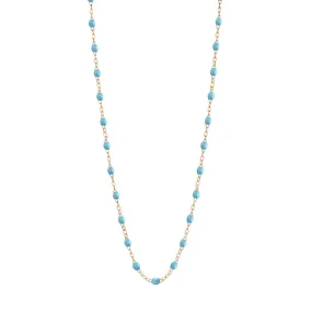 Classic Gigi Turquoise necklace, Rose Gold, 16.5"