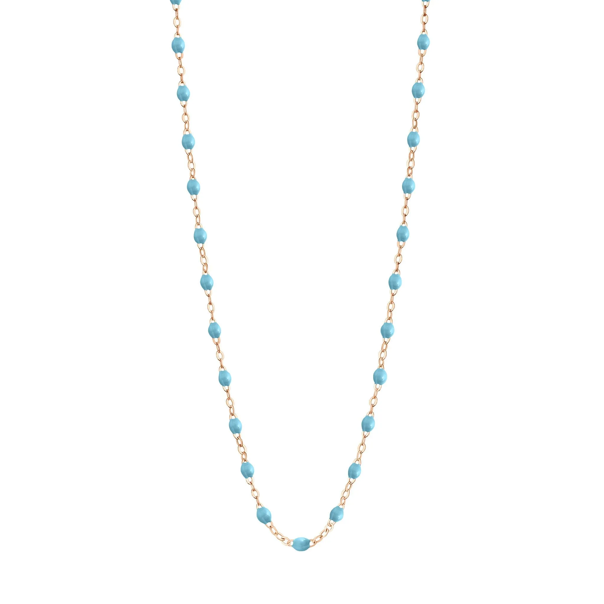 Classic Gigi Turquoise necklace, Rose Gold, 16.5"