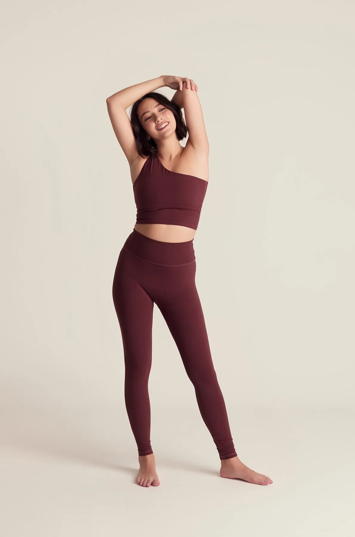 Classic Leggings (Full 24") in Dark Cherry