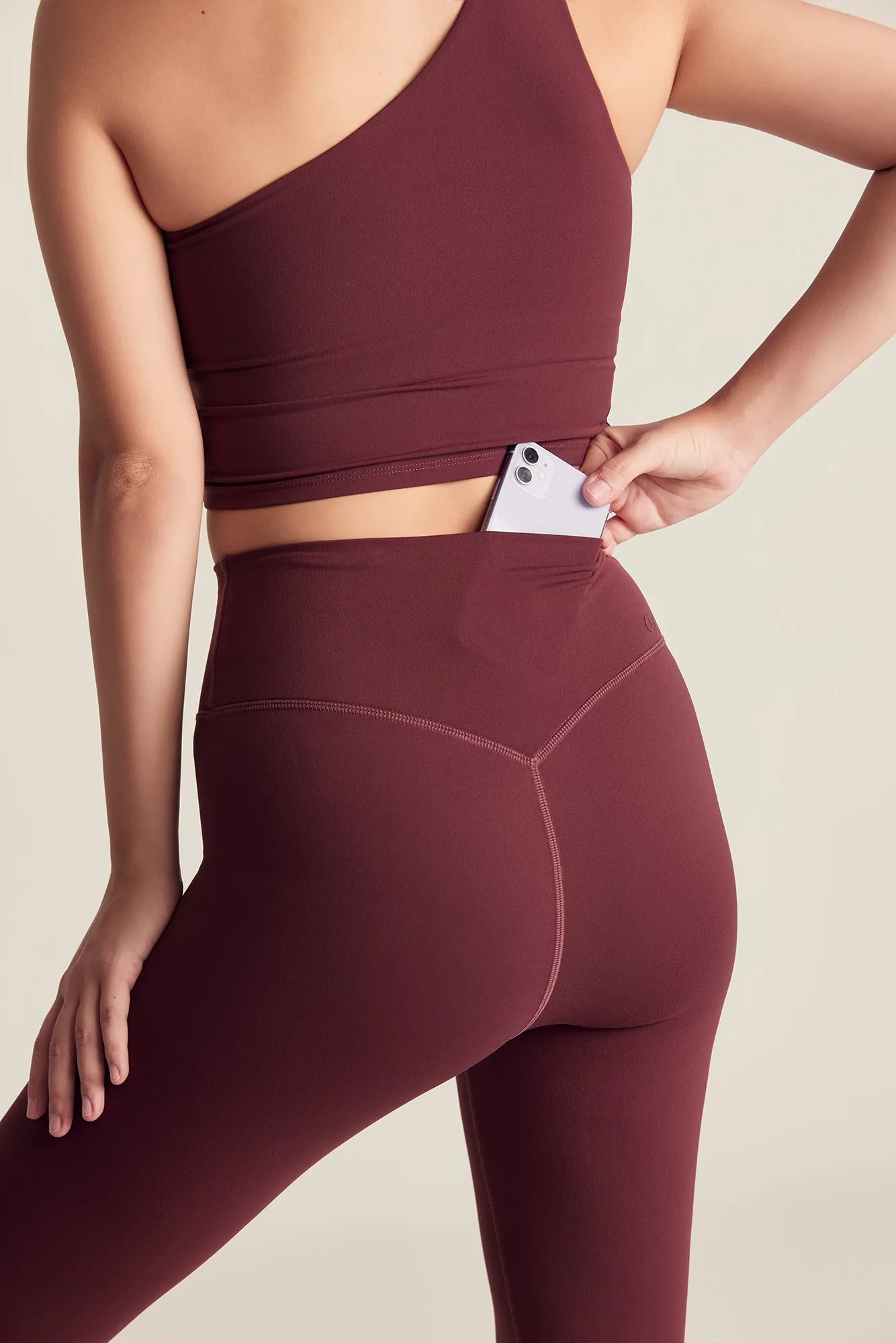 Classic Leggings (Full 24") in Dark Cherry