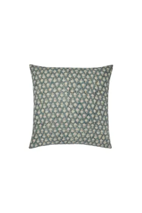 Coral & Teal Floral Pillow FINAL SALE