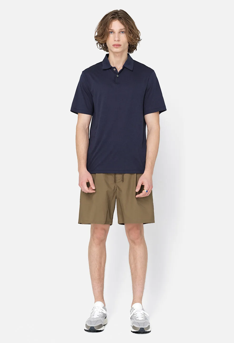 Cotton Cashmere Polo / Navy