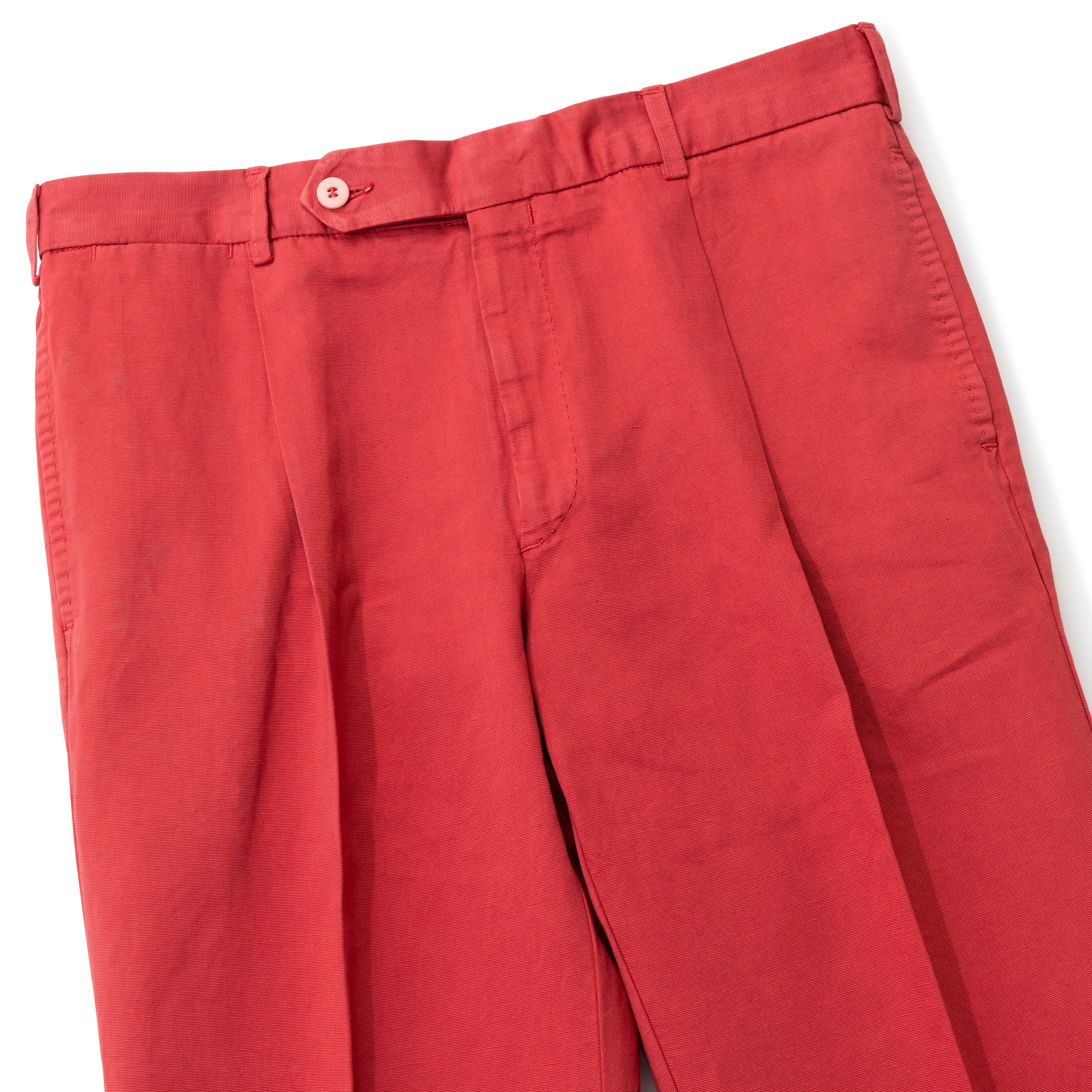 Cotton/Linen Pleated Trousers