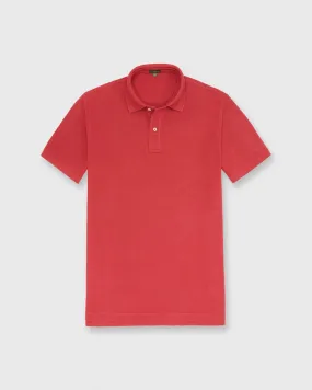 Court Polo in Cinnamon Pima Pique