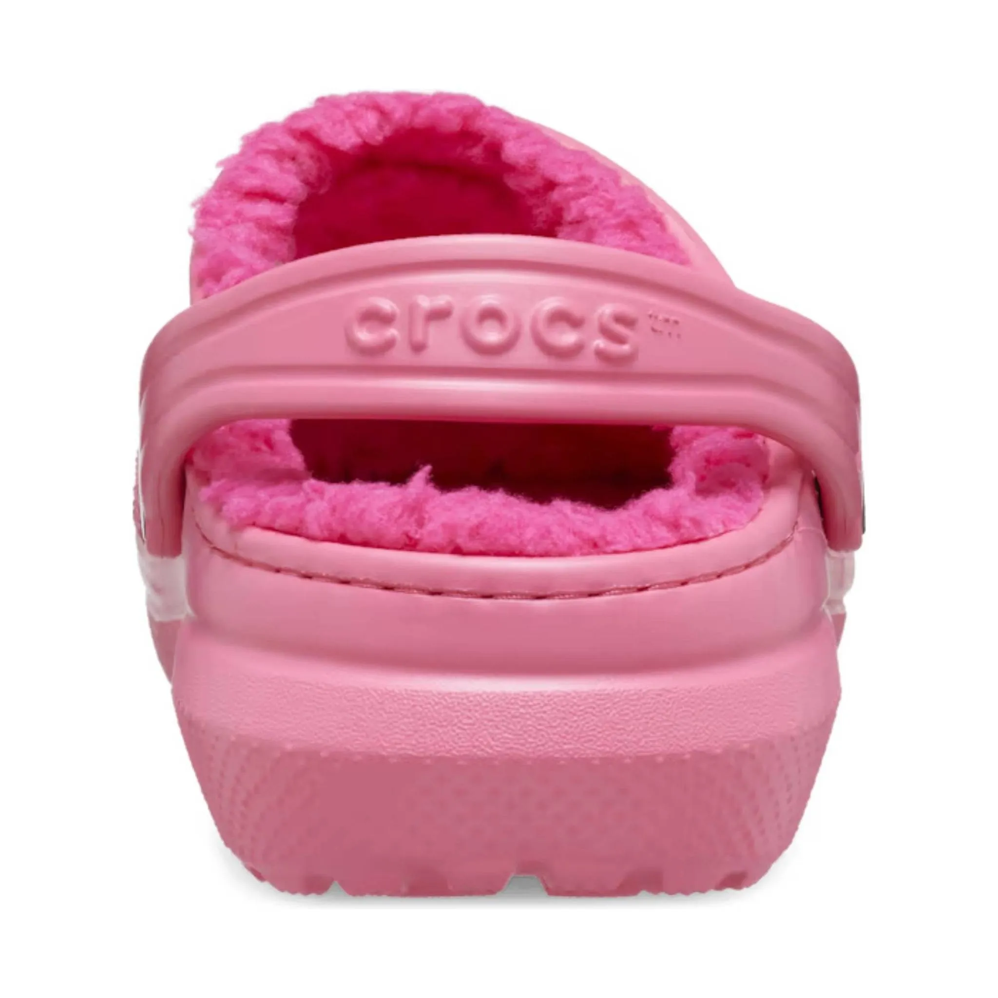 Crocs Toddler Classic Fuzz Lined Clog - Hyper Pink